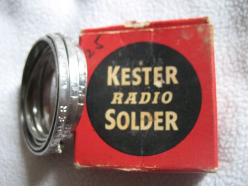 VINTAGE KESTER RADIO SOLDER WITH PRINTED INSCRIPTION SOLDERING STRIP