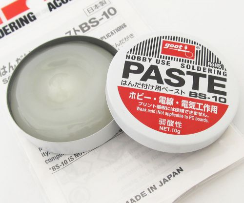 10pcs New Original Goot Weak BS-10 Acid Soldering Paste Flux Grease Paste 10g
