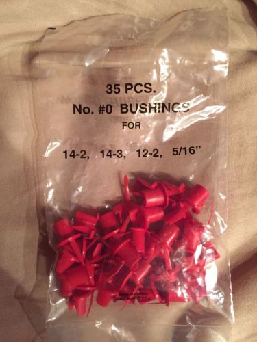 10 Pack 35 Piece Wire Bushing Size 0 - 14/2 , 14/3 , 12/2 , 5/16&#034; Anti-Short 350