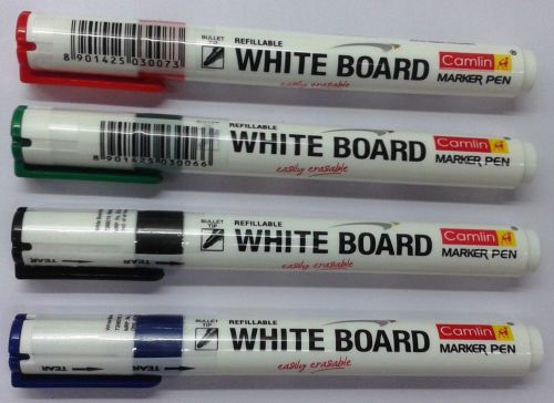 White board marker 4 color set blue black red green white board pens free ship for sale