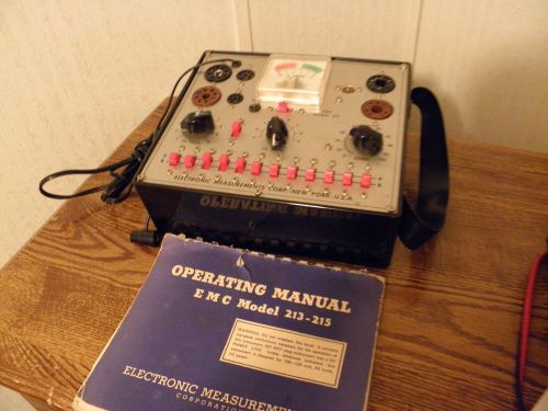 EMC Model 213-215 Tube Tester Checker CB Radio HAM and More with Manual L@@K
