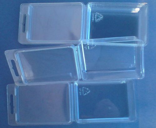 50 Plastic Storage Cases - Blister Boxes clamshells display card clam shell box