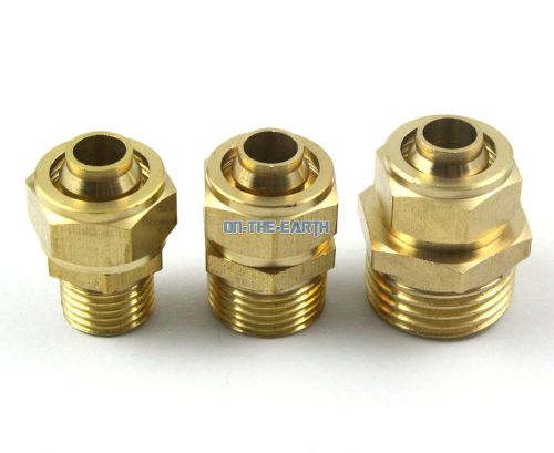 5 Pieces 12mm-1/2&#034; BSP Male Brass Pneumatic Pipe Hose Coupler Connector Fitting