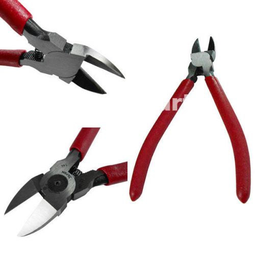 5.9 inch Diagonal Side Flush Cable Cutter Cutting Copper Wire Shears Pliers RED
