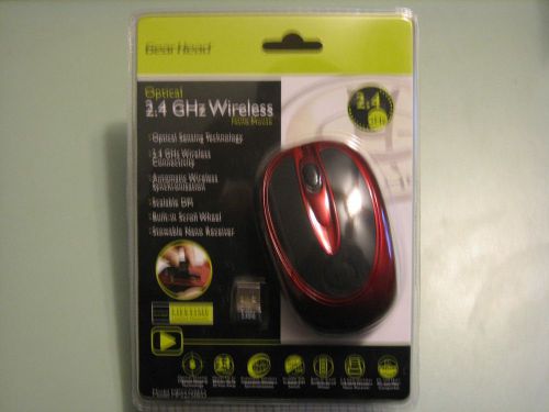 Wireles Mouse - Gear Head 2.4 GHZ Optical in Red