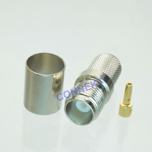 Tnc female jack center crimp rg8 lmr400 rg213 7d-fb rf connector for sale