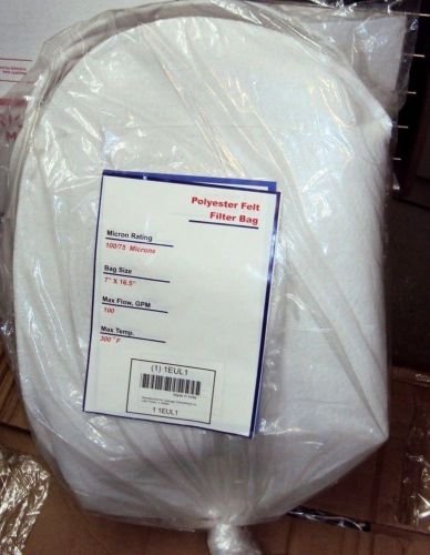 1EUL1 Filter Bag 7&#034; x 16.5&#034; Felt Polypropylene 100 gpm 50m PK5