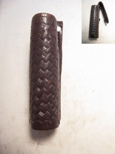 #92 21 BrBW SHOEMAKER Leather Case for 1 1/32&#034; Diameter ASP 26&#034; Expandable Baton