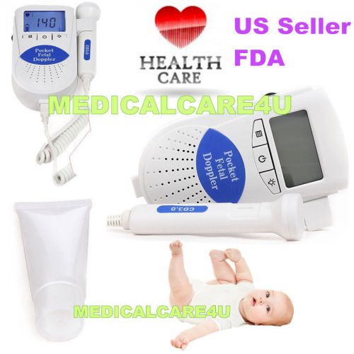 US Promotion Pocket Fetal doppler SONOLINE B 3M backlight LCD baby monitor+Gel