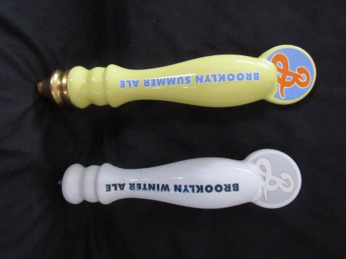2 BROOKLYN BREWING CO.SUMMER AND WINTER ALE BEER TAP HANDLES12 1/2&#034;