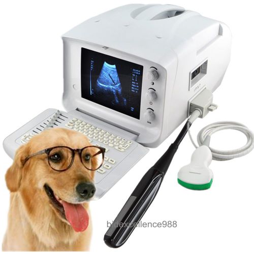 eterinary Ultrasound Scanner with Convex&amp;Rectal 2 Probes for Veterinary
