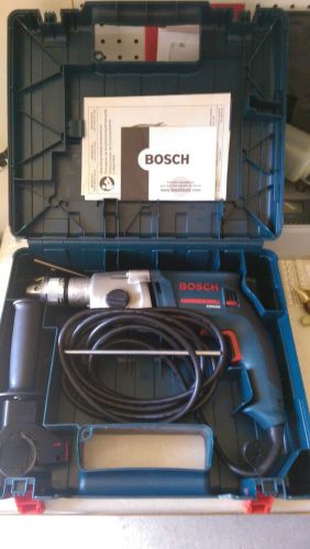 Bosch 1199vsr 8.5-amp 1/2&#034; power hammer drill dual torque with case and manuals for sale