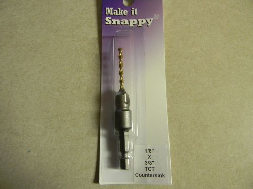 Snappy gold screw countersink 1/8&#034;, carbide tipped for sale