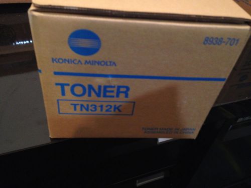 NEW Konica Minolta TN312K Black Toner 8938-701