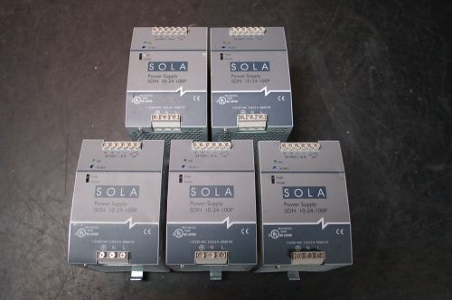 Sola SDN 10-24-100P DC Power Supply (24V/10A) NOS (Qty: 5)