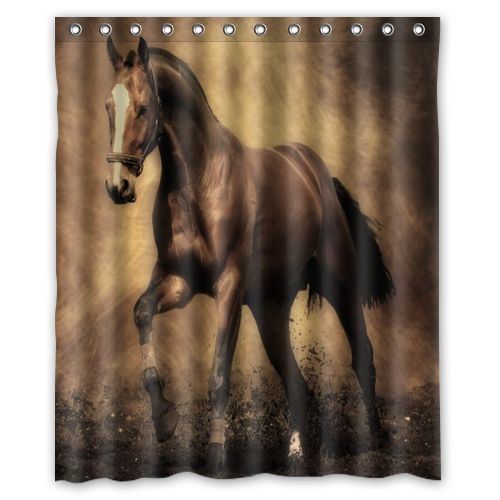 Best Quality Beautiful Horse Shower Curtain available 4 Size