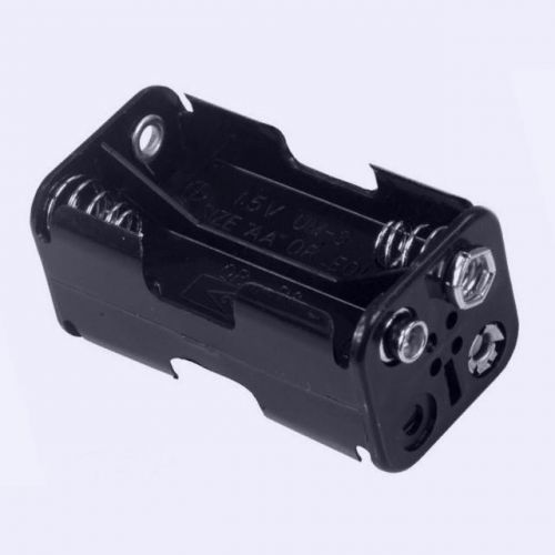 Plastic Battery Holder 4-cell AA Snap-Terminal DE4694