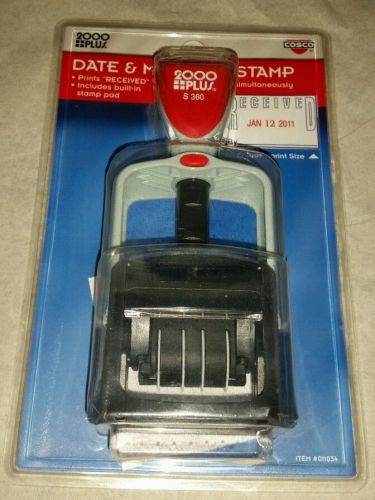 Cosco 2000 Plus Date &amp; Paid Message Stamp S360 - Brand New SEALED