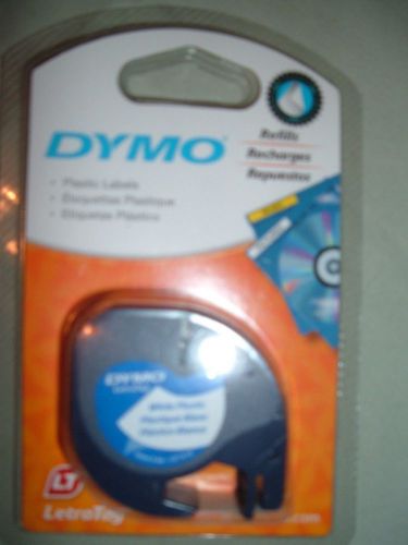 New Dymo LetraTag White Plastic Refill Labels # 91331