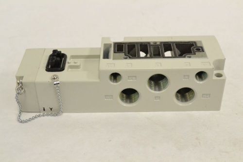 New smc vq4000-pw-03t subplate 3/8 in npt pneumatic valve body manifold b303313 for sale