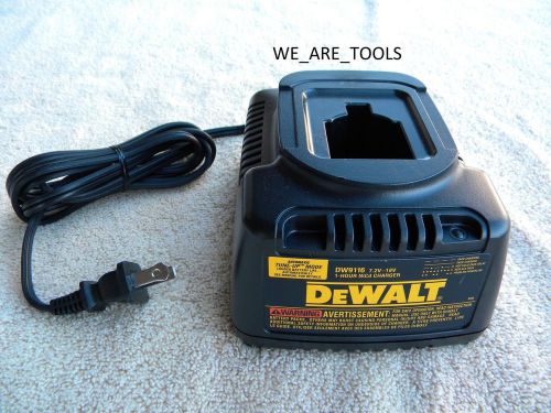 Dewalt 7.2 - 18v dw9116 battery charger xrp 18 volt for dc9096,drills &amp; saws for sale