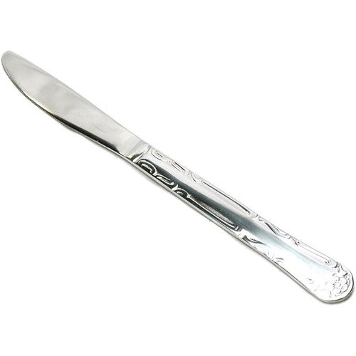 Linda dinner knife 4 dozen count stainless steel silverware flatware for sale
