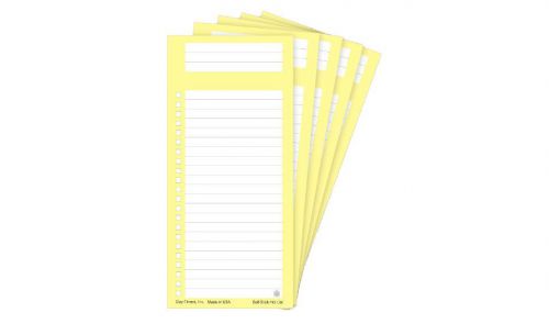Day-Timer Self-Stick Hot Lists, 2 1/4&#034; x 4 7/8&#034;, 5 Pads/Pack Item #10041