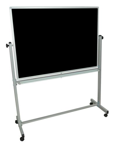 Luxor 48&#034;W x 36&#034;L Double Sided Magnetic Whiteboard / Chalkboard