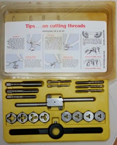 IRWIN HANSON 18 Piece Professional Tap and Die Set Standard, Made In America