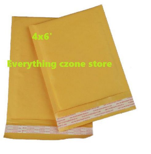 SMALL SEAL KRAFT BUBBLE MAILERS PADDED ENVELOPES 4&#034; x 6&#034;