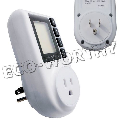 NEW!USA energy meter, Watt Voltage Volt Meter Monitor Analyzer with power factor