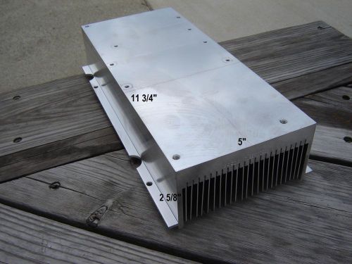 Aluminum heat sink with fan blower 11 3/4&#034; x 5&#034; x 2 5/8&#034; for sale