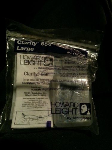 NEW Howard Leight Clarity Corded Reusable Ear Plugs No 656 (Large) - 10 Pair Box
