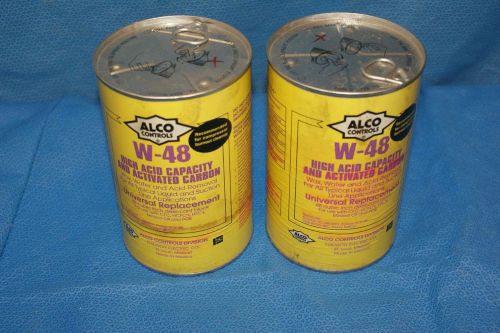Lot of 2 Alco W-48 High Acid Capacity And Activated Carbon Replacement Block