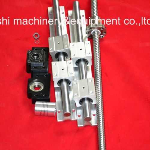 1 ballscrew RM1605-500-C7+BK/BF12+ couping+SBR16-400mm set for CNC
