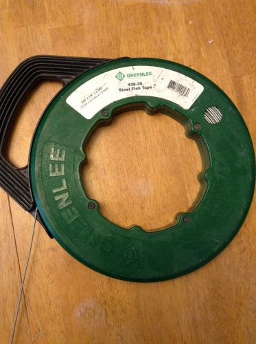 GREENLEE 438-20 STEEL FISH TAPE / LINE 240&#039; X 1/8&#034; DIAM.