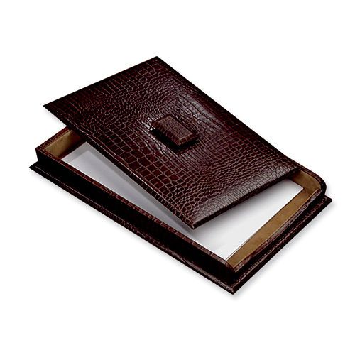 Brown Leather Covered Letter Tray JGL2652