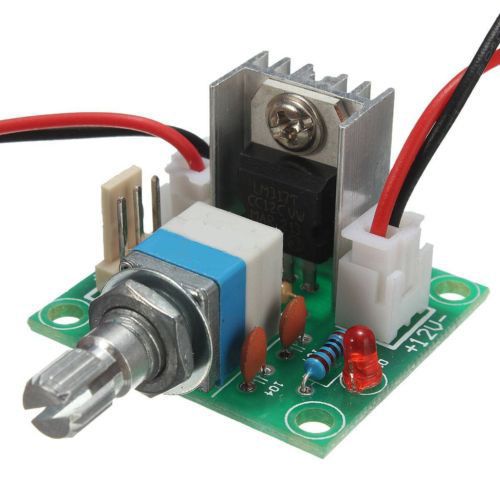 DC Linear Converter LM317 Down Voltage Regulator Board Fan Speed control Switch