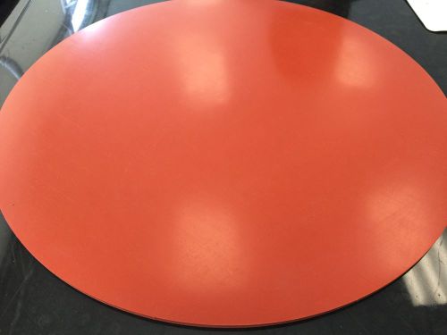 SILICON RUBBER SHEET HIGH TEMP SOLID RED/ORANGE COMMERCIAL GRADE 1/4&#034; X 20&#034; Disc