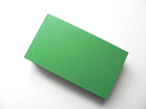 100 ct. Primary Green Blank Business Cards 65 lb.Cover 89mm x 52mm- 3.5 x 2