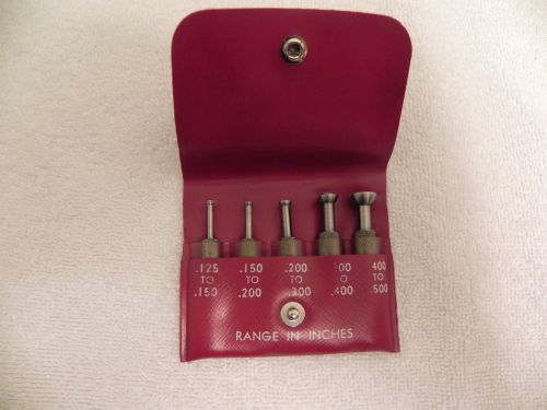 STARRETT SMALL HOLE GAGES # S830F Gages A-E COMPLETE!