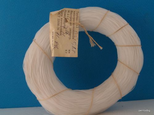 0,180kg~180m TEFLON PTFE F-4D TUBING  ID-0.5mm ED-0.9mm WALL-0.2mm USSR MILITARY