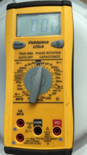 Fieldpiece LT16A True RMS Classic Style Digital Multimeter with Phase Rotation