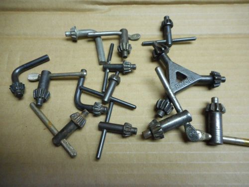 Lot 13 Chuck Keys for Drills &amp; Presses Some Jacobs SMALL SIZE