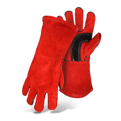 Boss 1JL0993K Professional Welding Gloves Premium Leather Red Size-Large 1-Pair