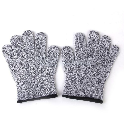 Pair of Stainless Steel Wire Anti-Slash Cut Proof Static Resistance Gloves L