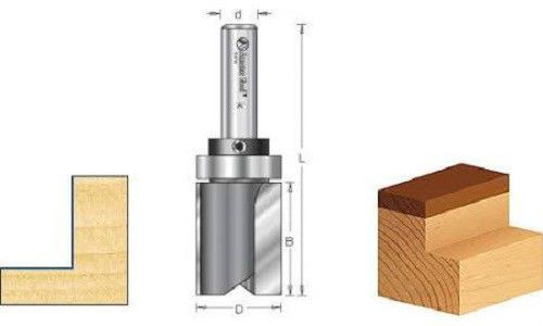 Amana 45466 Carbide Tipped Flush Trim Plunge Router Bit with B/B on Top 1&#034; NEW