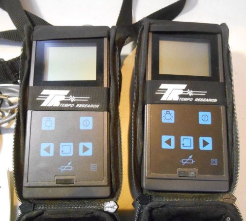 LOT OF 2: Tempo Research E2520 Handheld  Time Domain ReflectoMeter (TDR)