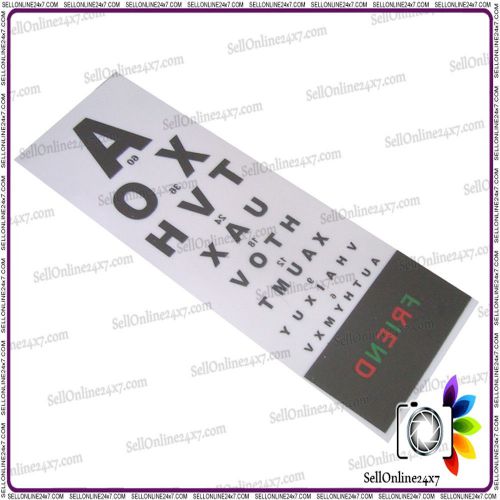 Test Chart In English Language Acrylic Sheet Snellen - Eyes Vision Chart