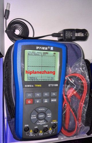 Handheld 20MHz 80MSa/s Oscilloscope Scopemeter &amp; True RMS Multimeter 2in1 ET310B